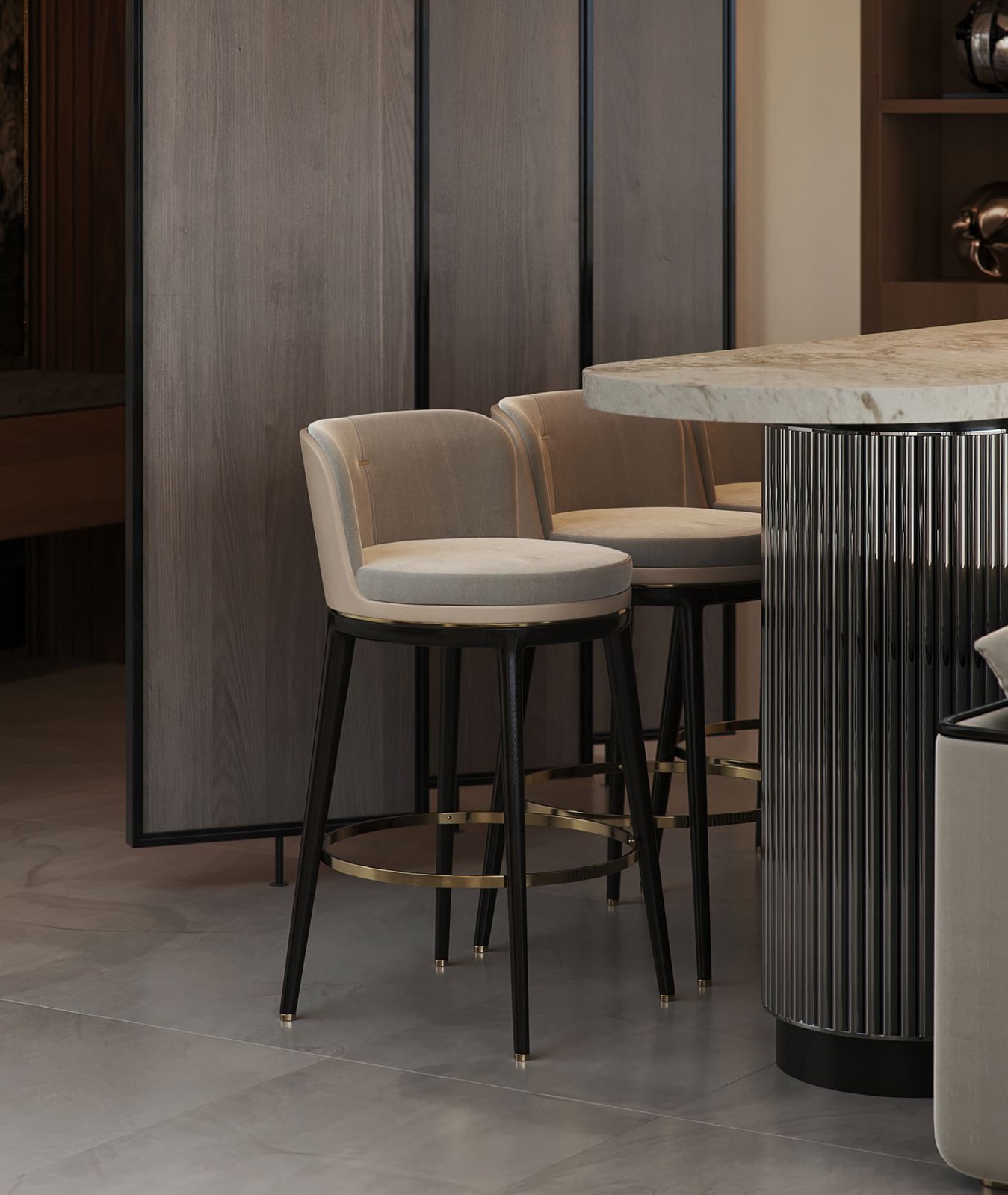The Hicks — Bar Stool from the SEREN Home collection, made in Portugal by The Aster